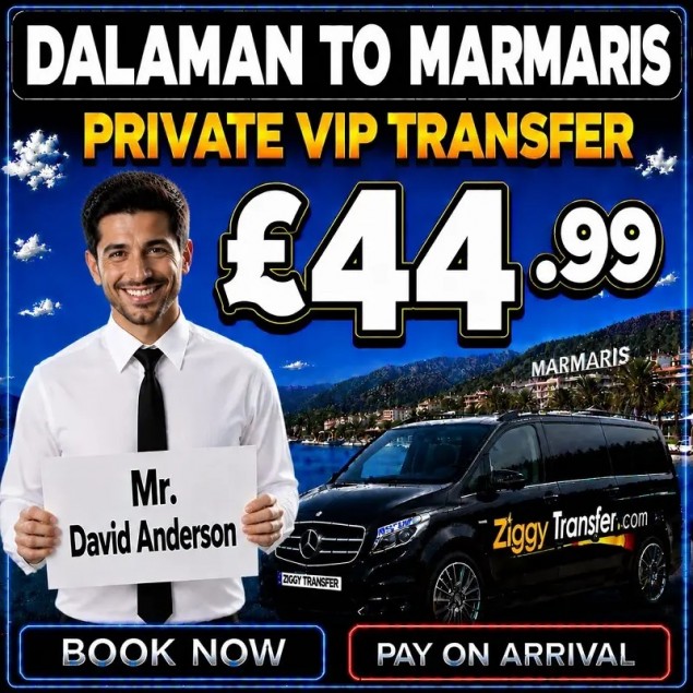 Dalaman Airport to Marmaris private VIP transfer